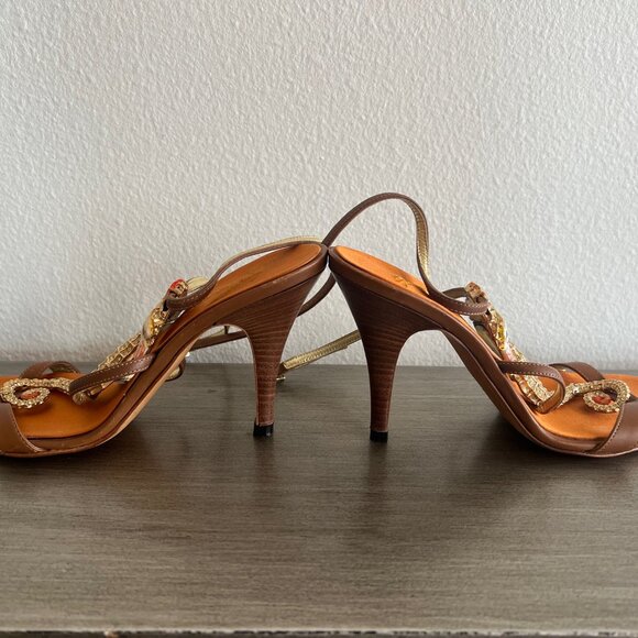 Giuseppe Zanotti Seahorse Crystal Sandal- Heel - Picture 9 of 14